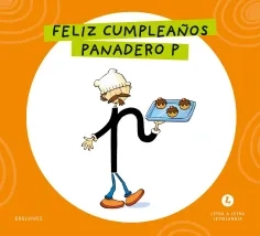 Cubierta Feliz cumpleaños panadero P