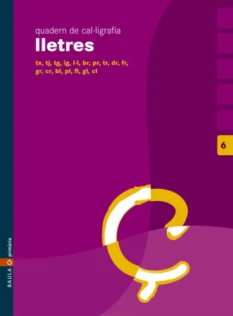 Lletres. Quadern de cal·ligrafia 6